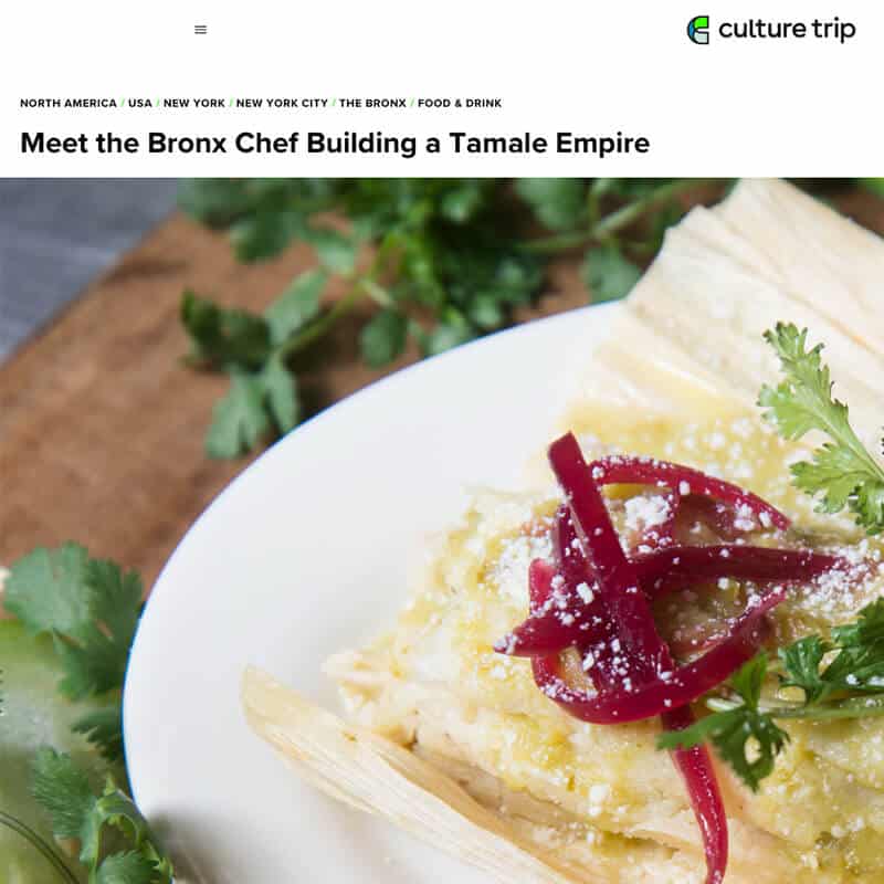 Culture Trip profile of City Tamale founder Isrrael Veliz